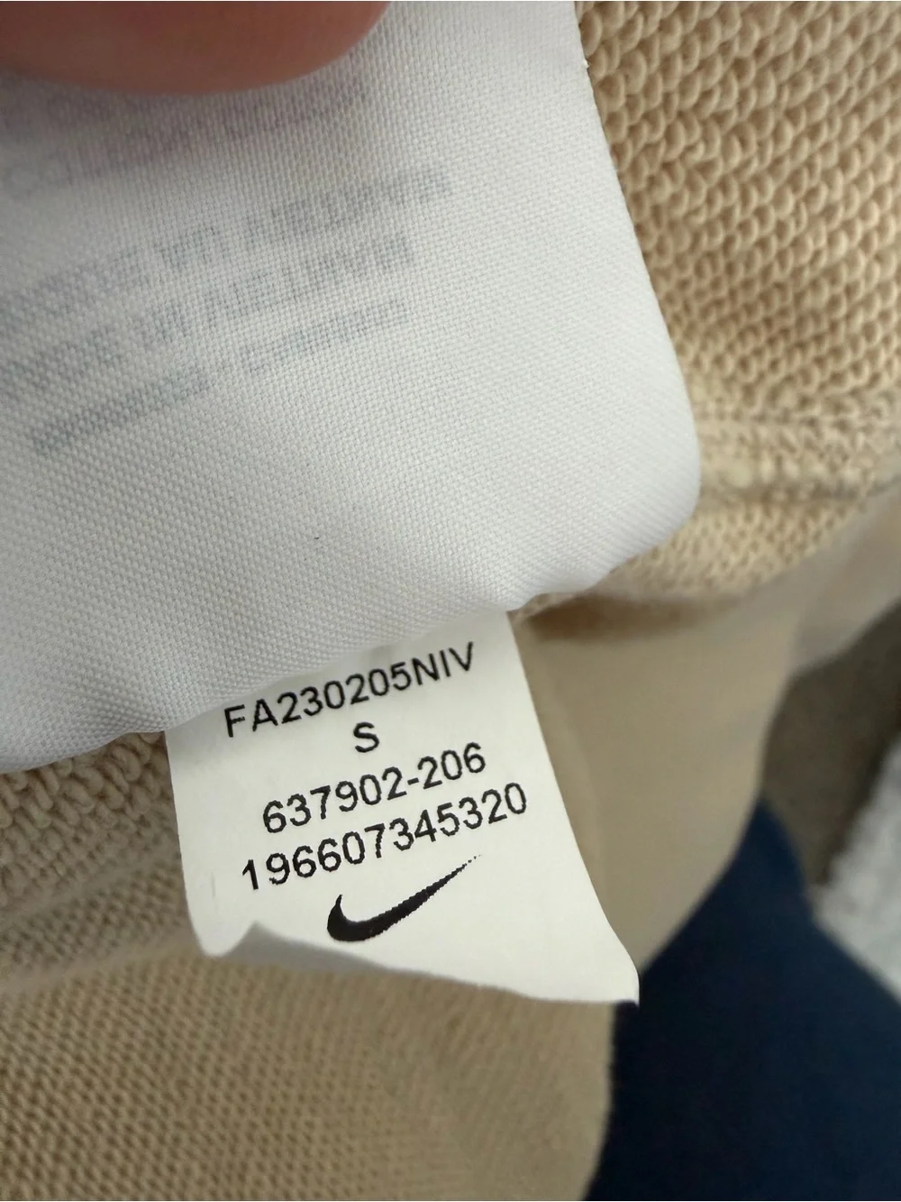 Nike Crewneck Sweatshirt in Beige